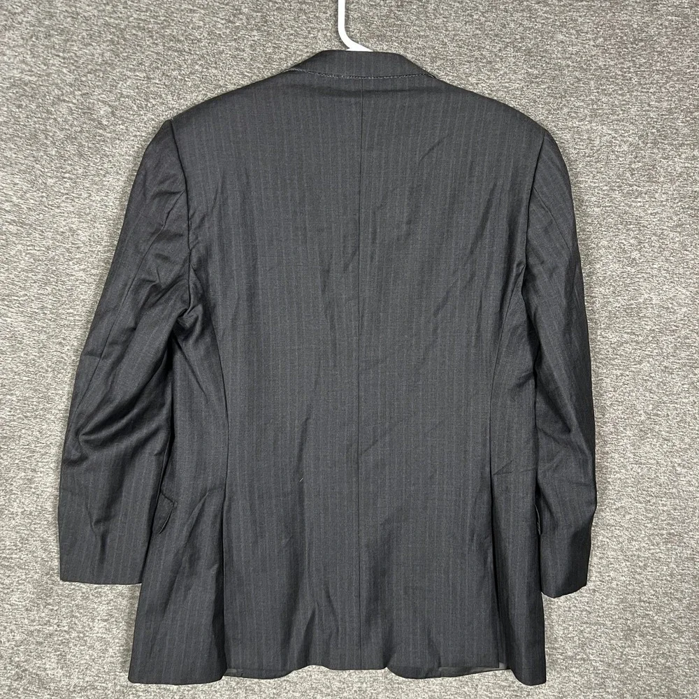 Ermenegildo Zegna Gray Pinstripe Wool Blazer‎ 50R (US 40) Richards Greenwich